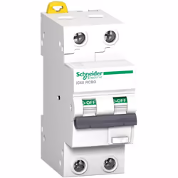Acti9 iC60 RCBO disjoncteur differentiel 2 Pôles 32A 30mA C 10kA type Asi SCHNEIDER A9D27232 nombre de pôles (total) - 2 nomb ...