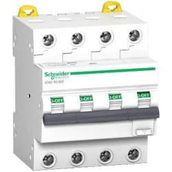 Schneider Electric iC60 RCBO coupe-circuits 4P