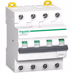 Acti9 iC60 RCBO - disjoncteur differentiel - 4P - 25A - 300mA - C - 6kA - typeAC