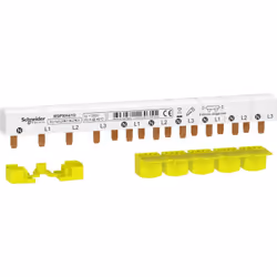 Resi9 XP - Peigne de raccordement - 3P+N - 10 modules de 18 mm - Ie 63A 40°C - Ue 230VCA Ph/N 400VCA Ph/Ph - découpable - Liv ...