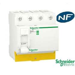 Schneider Electric - Interrupteur différentiel Resi9 4P 40A 30ma - a - Schneider R9PRA440