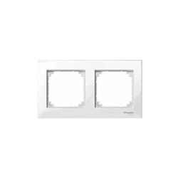 Schneider Electric - Cadre 2 éléments elegance blanc actif