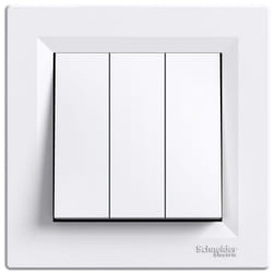 Schneider Electric - Interrupteur triple blanc Schneider Asfora EPH2100121