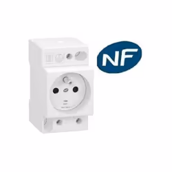 Prise de courant 2P+T 16A 250V modulaire resi9 Schneider R9PCS616 Marque Schneider Réf : R9PCS616 Pour montage dans tout type ...
