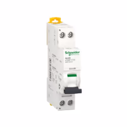 Schneider Acti9 iC40F 1P+N 10A Courbe en C 6kA disjoncteur A9P53610 Ce produit Acti9 iC40F est un disjoncteur miniature basse ...