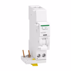 Bloc différentiel Schneider (disjoncteur), gamme Acti9, avec les caractéristiques suivantes Connexion DIN (universelle pour t ...