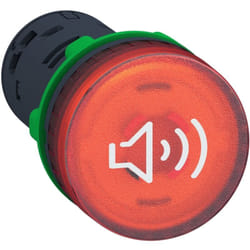 Schneider Electric - Harmony XB5 - buzzer lumineux - Ø22 - 90dB - rouge - 24V - racc bornier