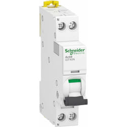 Schneider Electric - Acti9 iDT40N - Disjoncteur modulaire - 1P+N - 2A - Courbe c - 6000A/10kA