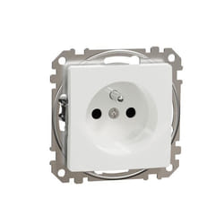 Prise électrique - Schneider - SDD111012 - Blanc - 3680W - IP20 - Encastrée