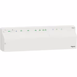 description La réglette de distribution Wiser régule les vannes du chauffage au sol pour la commande de chauffage Wiser (ZigB ...