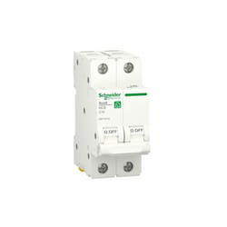 Schneider Electric - Disjoncteur RESI9 2P 10A courbe c 230V 6000A