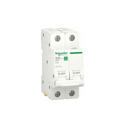 Schneider Electric - Disjoncteur RESI9 2P 25A courbe c 230V 6000A