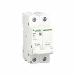 Disjoncteur résidentiel Schneider Resi9 1P+N 6000A 230V 1P+N 230V Pour montage sur rail DIN Pour courant >0.1A Courbe en C Po ...