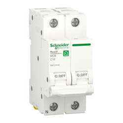 Schneider Electric - Schneider 16A 1P+N 4.5KA c 2 Modules Disjoncteur R9F37616