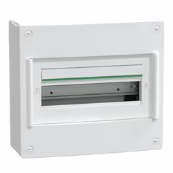 PrismaSeT XS - Coffret saillie 1 rangée 13 modules équipé d'1 bornier de terre, 1 bornier de phase, 1 bornier de neutre - san ...