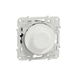 Schneider Electric - Odace - Variateur de lumière universel en 2 ou 3 fils 3W 100W (led) – blanc