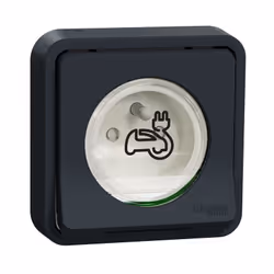 Mureva Styl - Prise de courant renforcee - FR - encastre - produit complet - 2P+T - 16A 250VCA - Marquage EV - de 1 à 2,5 mm² ...