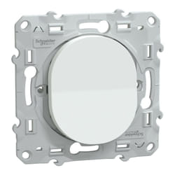 Schneider Electric - interrupteur va-et-vient ovalis schneider blanc S320204