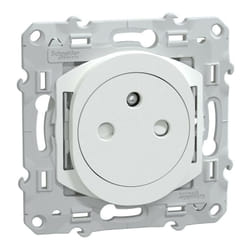 Schneider Electric - Ovalis - Lot de 108 2P+T affleurantes - 16A - Blanc - sans emballage unitaire (S320052P)