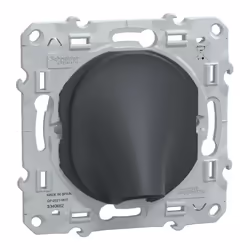 Ovalis - sortie de câble - 16A - Ø6..12mm - Anthracite - couvercle de protection peinture - Certifié NF