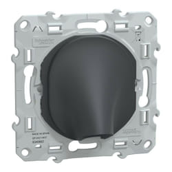 Schneider Electric - Ovalis - sortie de câble - 16A - Ø6..12mm - Anthracite (S340662)
