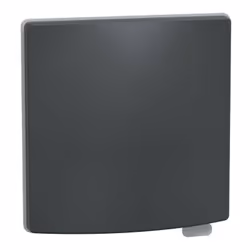 Ovalis - Sortie de câble universelle - 16..20A - IP24D - Anthracite - Mécanisme complet support et plaque de finition - Certi ...