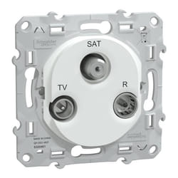 Ovalis - Prise Tv-r-sat - Blanc (s320461)