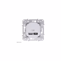 Spécificités essentielles Double chargeur USB de la gamme Ovalis Schneider Hauteur du mécanisme : 71 mm Largeur du mécanisme  ...