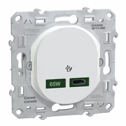 Description générale Le chargeur USB-C Ovalis de Schneider Electric est un dispositif haute puissance de 65W, conçu pour rech ...