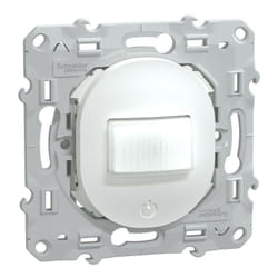 Schneider Electric - Ovalis - détecteur de présence et de mouvement - toutes charges - 3 fils - Blanc (S320523)