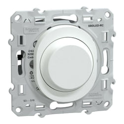 Schneider Electric - Variateur de lumière universel ovalis - 2 ou 3 fils - avec cache de protection peinture - blanc