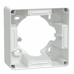 Ovalis - Boîte support 36 mm pour montage en saillie - 1 Poste de coloris - Blanc - certifié NF