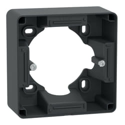 Schneider Electric - Ovalis - Boîte support 36 mm pour montage en saillie - Anthracite (S340762)