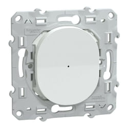 Wiser Ovalis - bouton poussoir - 10A - zigbee - Blanc (S320530W)
