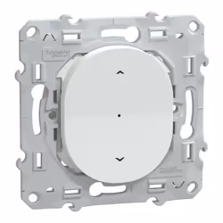 Wiser Ovalis - interrupteur volet-roulant - 4A - zigbee - Blanc - permet de gérer les volets roulants en commande manuelle ma ...