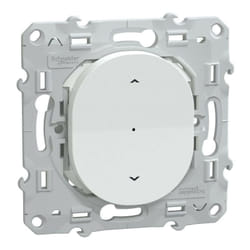 Schneider Electric - Wiser Ovalis - interrupteur volet-roulant - 4A - zigbee - Blanc (S320567W)
