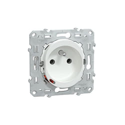 Schneider Electric - schneider wiser ovalis prise 2P+T connectée 16A zigbee blanc - S320559