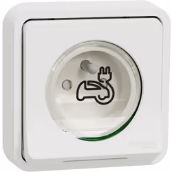 prise de courant renforcée - encastré - mureva sty - blanc - schneider electric mur39011