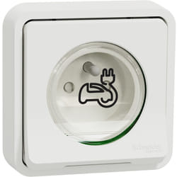 Schneider Electric - prise de courant renforcée - encastré - mureva sty - blanc mur39011