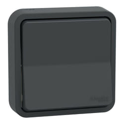 Schneider Electric - Mureva Styl - Va et vient - complet encastré - IP55 - IK08 connex auto - gris (MUR35037)