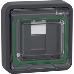 Description du produit Mureva Styl - Prise RJ45 équipée d'un connecteur S-One - Catégorie 6 A blindé FTP / STP - livré avec a ...