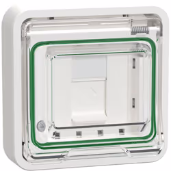 prise rj45 - cat6a - stp - blanc - mureva - schneider electric mur39038