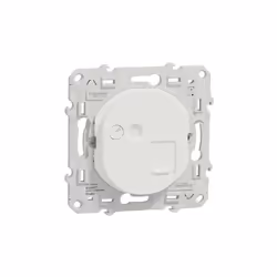 Ovalis - prise de communication simple - blanc - RJ45 (8 contacts) Cat.6a