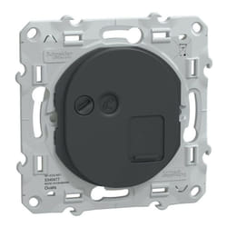 Schneider Electric - Ovalis - prise RJ45 - cat6a - grade 3 (multimédia +) (longue distance) -Anth (S340477)