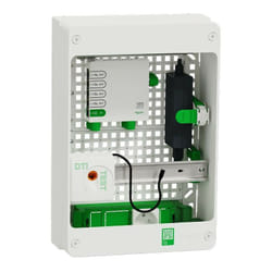 Schneider Electric - Resi9 Coffret vdi 13M2R - Switch 5ports PoE - 2 prises - grade 3TV 6xRJ45 cat6a (R9H13402VDIXS)