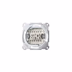Interrupteur Va-et-vient 10A + Bouton poussoir O/F 10A sans enjoliveur ni plaque, borne à vis série MPLAN - ARTEC SCHNEIDER M ...