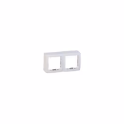 Cadre saillie double blanc 2 postes 124X62X31mmm pour pose appareillage mural ALREA SCHNEIDER ELECTRIC ALB61442 Tarif année : ...