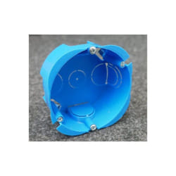 Schneider Electric - Boîte d'encastrement simple bleue 1 poste ø 85mm profondeur 40mm sans couvercle Multifix Plus schneider