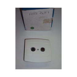 Schneider Electric - Prise tv fm 2 sorties auto vis + griffes alcyon