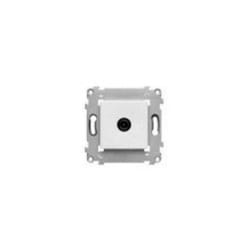 Schneider Electric - Prise tv simple blanche 1 sortie mâle blindée sans plaque fixation vis alvais ALB81311